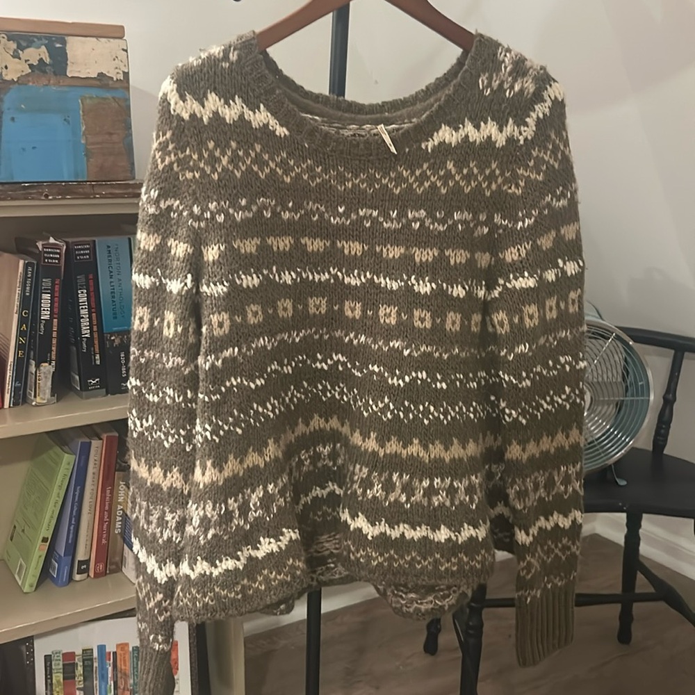 Free People patterned sweater